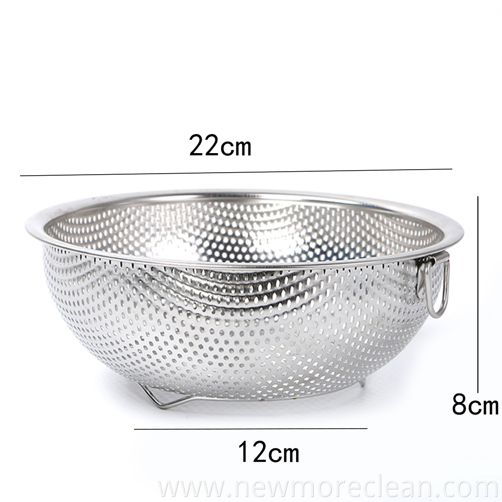 Kitchen Colander Bowl Stainless Steel Strainers